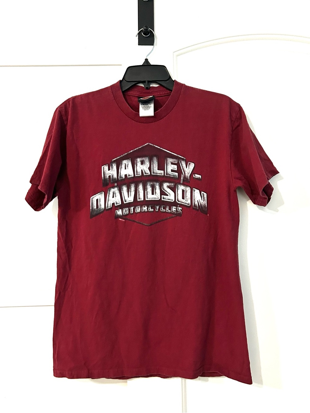 Harley-Davidson Burgundy Short Sleeve Logo Tee